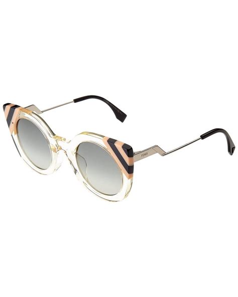 fendi 47mm round sunglasses|Fendi sunglasses oversized.